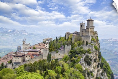 Guaita Tower On The Peak Of Mount Titan, Republic Of San Marino, North-Central Italy