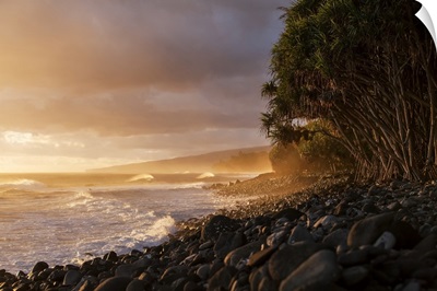 Hamakua Coastline At Sunrise, Lapahoehoe Nui Valley, Hawaii