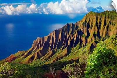 Hawaii, Kauai, Na Pali Coast, Kalalau Valley, View From Kokee State Park