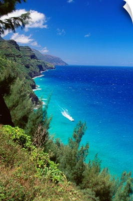 Hawaii, Kauai, Napali Coast, Dramatic Cliffs, Ocean