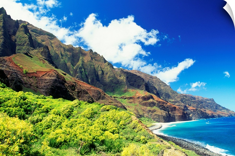 Hawaii, Kauai, Napali Coast, Kalalau Valley, Secluded Beach