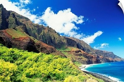 Hawaii, Kauai, Napali Coast, Kalalau Valley, Secluded Beach