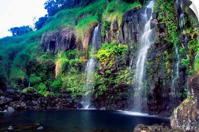Hawaii, Maui, Hana, Blue Pool Falls
