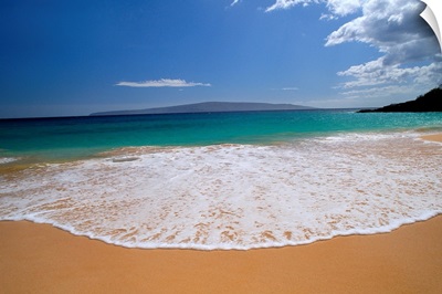 Hawaii, Maui, Makena Beach, Turquoise Ocean Shoreline