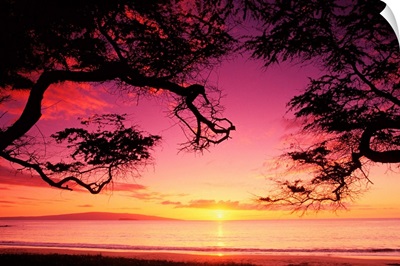 Hawaii, Maui, Sunset At Palauea Beach