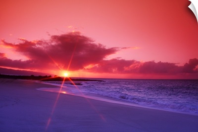 Hawaii, Oahu, Beautiful Sunset