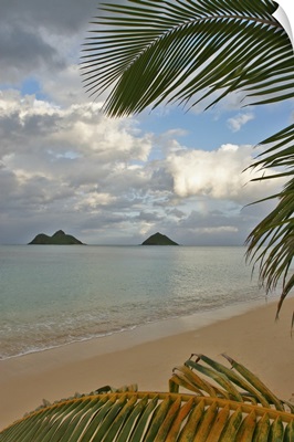 Hawaii, Oahu, Lanikai, Late Afternoon View Of The Mokulua Island