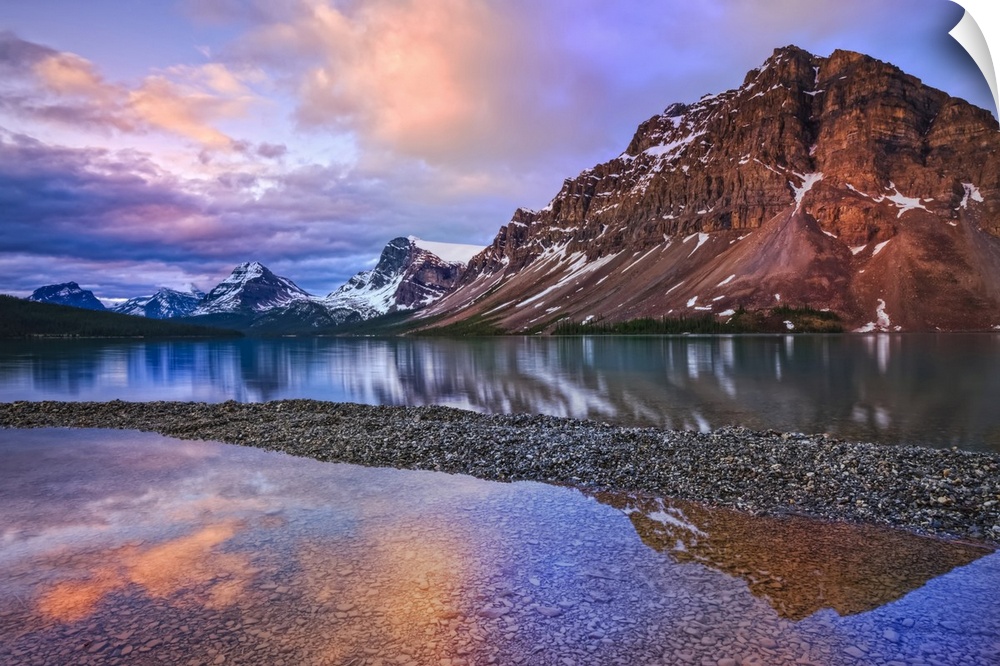 The tranquil beauty of Helen Lake, Icefields Parkway, Banff National Park, Alberta, Canada