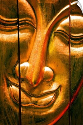 Hong Kong, Central, Wooden Buddha Face