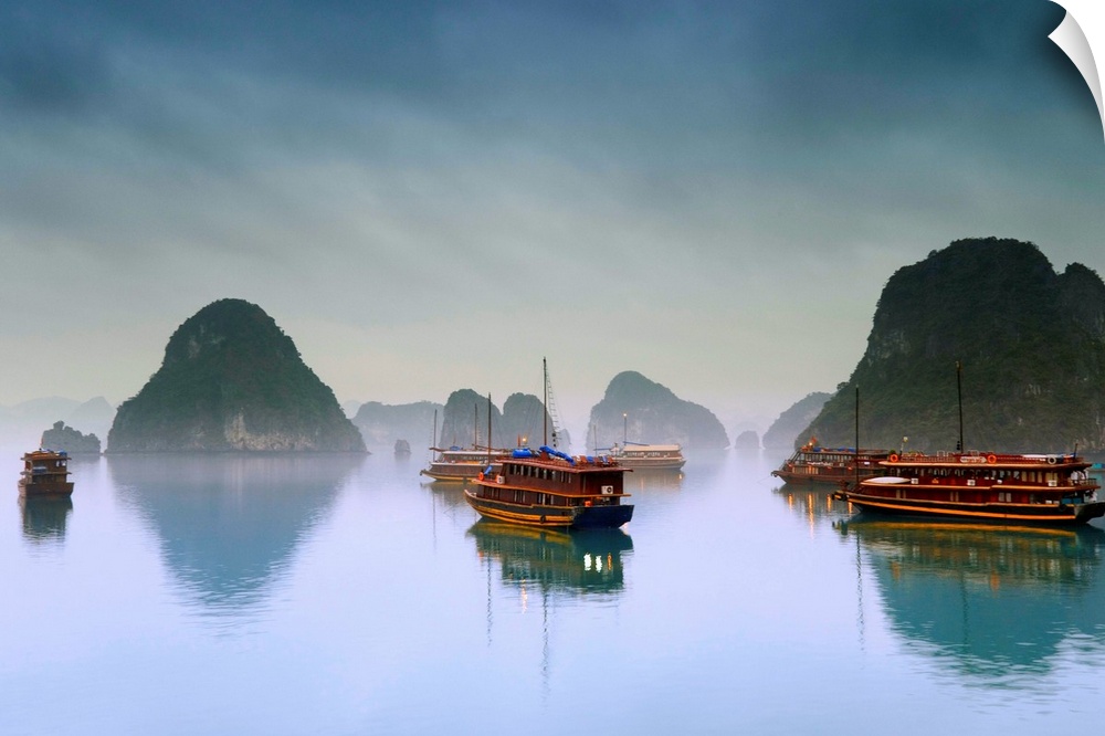 Hotel Junks, Halong Bay, Vietnam