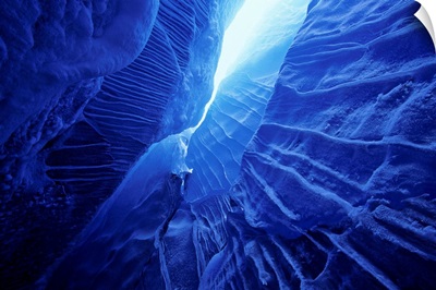 Ice Cave Spencer Glacier Kenai Peninsula Winter Alaska