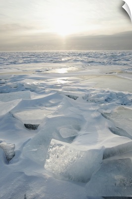 Ice Shards On The North Shore Of Lake Superior, Parkland County, Alberta, Canada