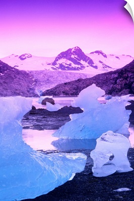 Icebergs at Nellie Juan Glacier Derickson Bay PWS