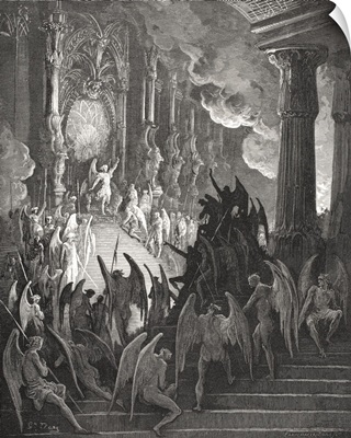 Illustration For Paradise Lost By John Milton, Book II, Lines 1 And 2