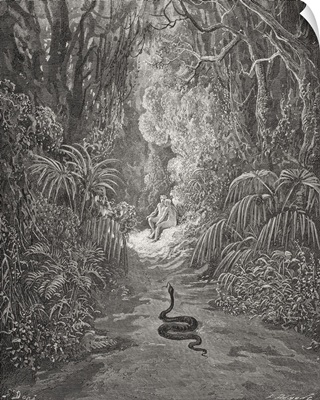 Illustration For Paradise Lost By John Milton, Book IX, Lines 434 And 435