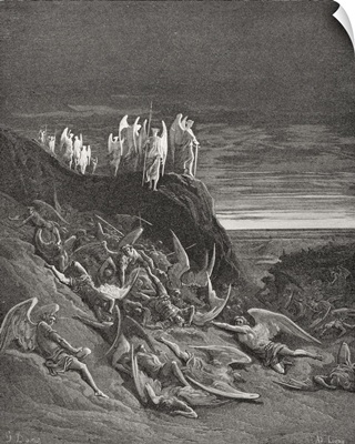 Illustration For Paradise Lost By John Milton, Book VI, Lines 410 To 412