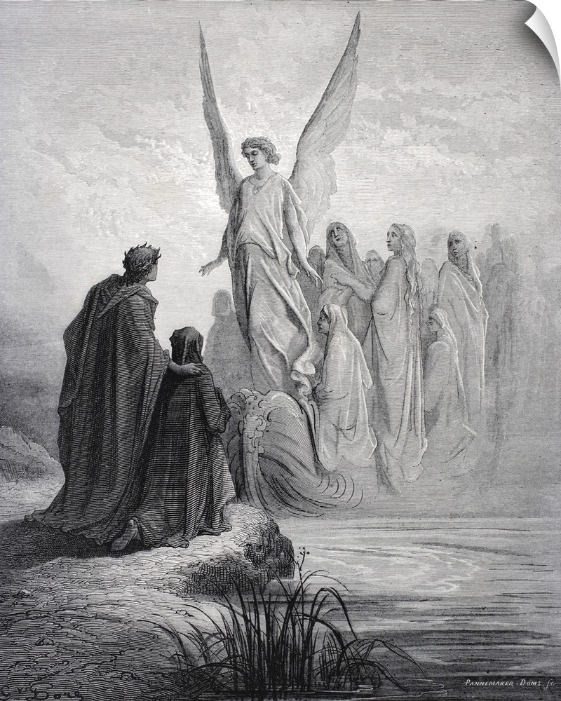 Illustration For Purgatorio By Dante Alighieri, Canto II, Lines 42 And 43, By Gustave Dore, 1832-1883, French Artist And I...