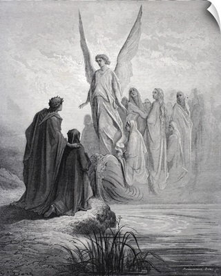 Illustration For Purgatorio By Dante Alighieri, Canto II, Lines 42 And 43