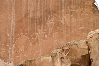 Indian Rock Art In Capitol Reef National Park, Utah