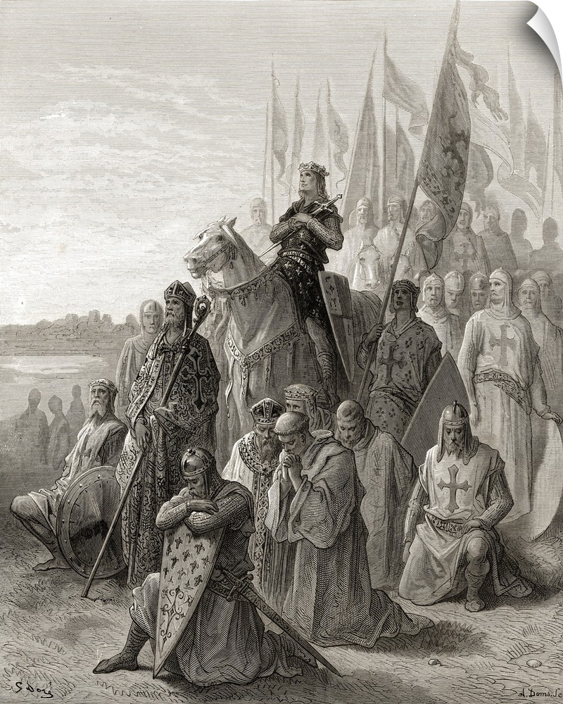 King Louis IX Before Damietta During His First Crusade In 1249.