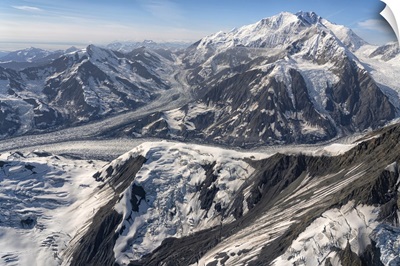 Kluane National Park, Snow Covered Mountains And Glacial Masses, Yukon, Canada