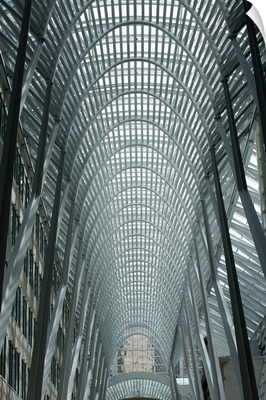 Large Arched Glass And Metal Domed Ceiling, Toronto, Ontario, Canada