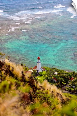 Lighthouse Along The Coast Of Oahu, Oahu, Hawaii