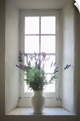 Mediterranean Coast In Provence, Lavender In A Vase, Southern France