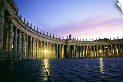 Nightfall At The Square At St. Peters In The Vatican