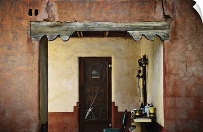 Old Doorway And Courtyard, New Mexico