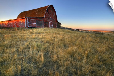 Old Red Barn Near Val Marie, Saskatchewan, Canada