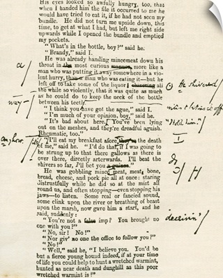 Page Proof From Great Expectations, Charles Dickens's Hand Written Corrections, 1812