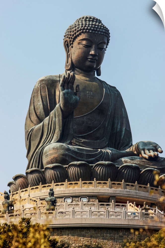 Po Lin Monastery. Statue of the Buddha, the largest in Asia.