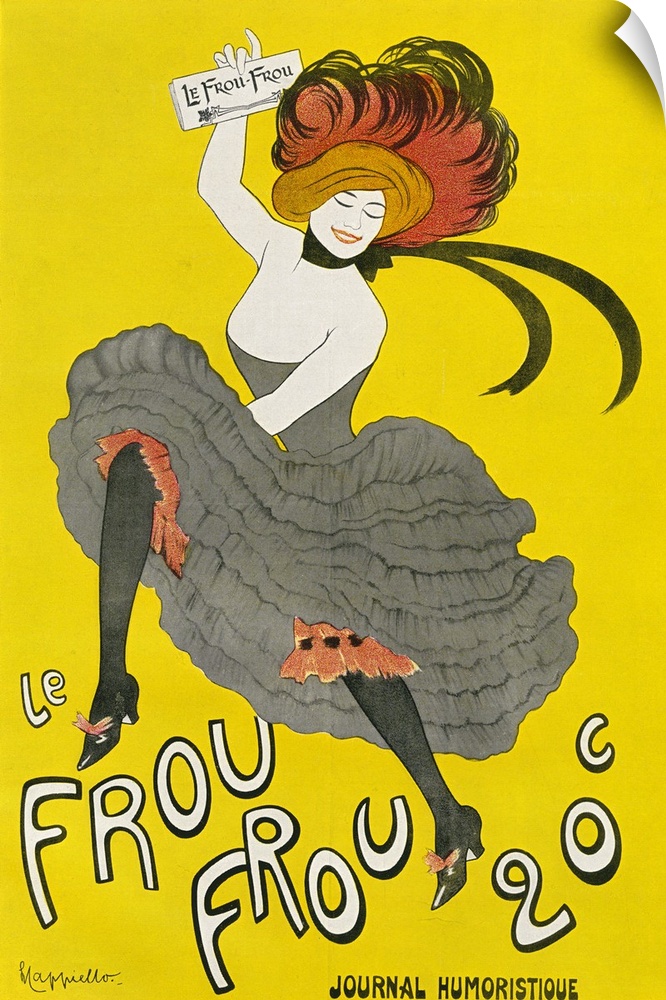 Poster for the Humorous Newspaper 'Le Frou Frou', after Leonetto Capiello. From Illustrierte Sittengeschichte vom Mittelal...