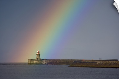 Rainbow Over Lighthouse, Tyne and Wear, England