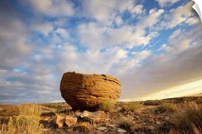 Red rock coulee in Cypress Hills Provincial Park, Alberta, Canada