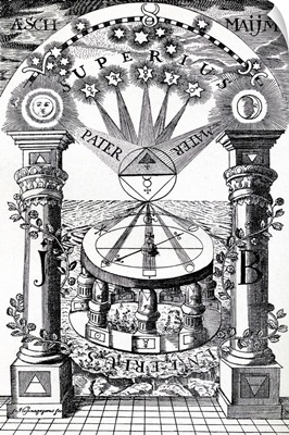 Reproduction Of A Freemason-Rosicrucian Compass 1779