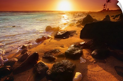 Rocky Shoreline, Hawaii, Usa