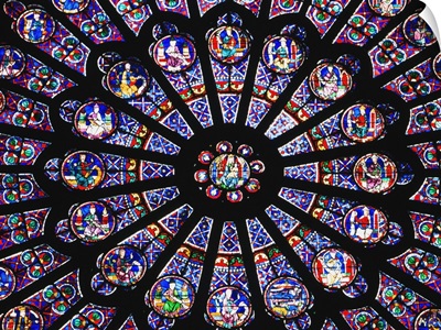 Rose Window In The Notre Dame Cathedral