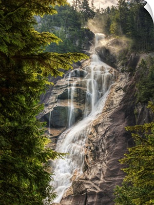 Scenic Of Shannon Falls, British Columbia, Canada