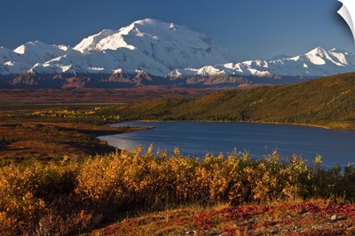 Scenic view of Mt. McKinley and Wonder Lake Denali National Park Interior Alaska