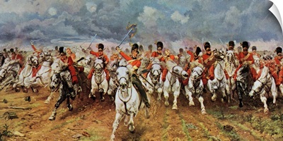 Scotland Forever. The Royal Scots Greys Charge At Waterloo. 1934