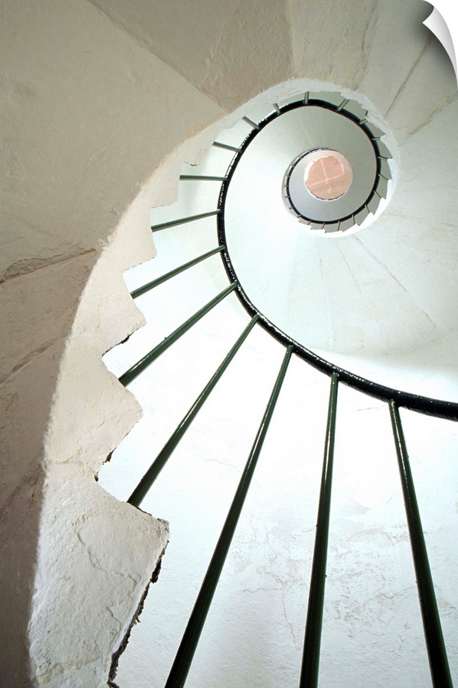Spiral Staircase In Lighthouse, Dunmore East, County Waterford, Ireland
