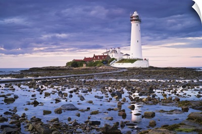 St Mary's Lighthouse, Whitley Bay, North Tyneside, Tyne And Wear, England