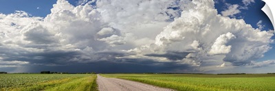 Storm clouds over the prairies, Winnipeg, Manitoba, Canada