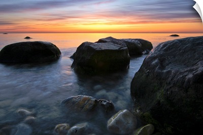 Sunset On Lake Michigan, Wisconsin