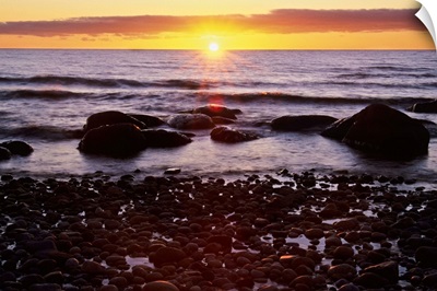 Sunset Over Water, Newfoundland, Canada