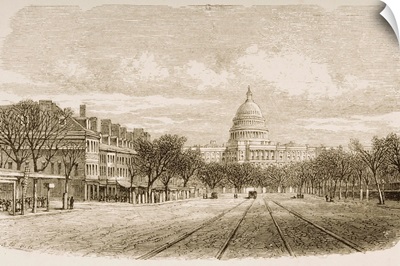 The Capitol Building, Washington, DC, In 1870s