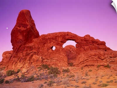 Turret Arch At Dawn Arches National Park Utah