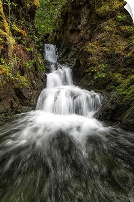 Unnamed stream and waterfall, Strathcona Provincial Park, British Columbia, Canada